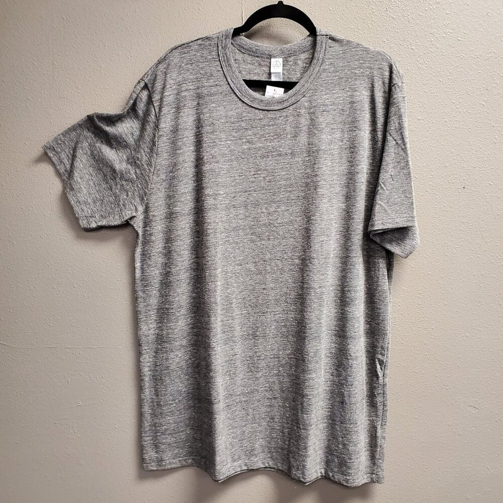 Alternative Shirt Mens 2XL Gray Crewneck Soft Lightweight T-Shirt Tee New